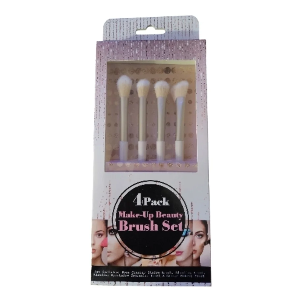 Make-Up Beauty Brush Set - 4 Pack NIP